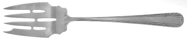 Victorian (Sterling, 1935) Small Solid Cold Meat Serving Fork
