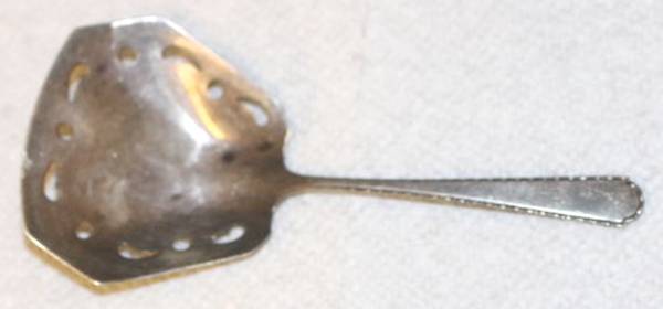 Virginia Sterling (Sterling, 1929) Solid Bon Bon Spoon with Pierced Bowl