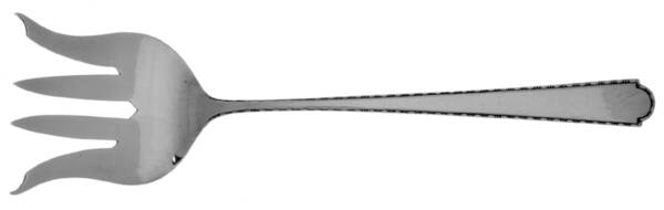 Virginia Sterling (Sterling, 1929) Large Solid Tined Sardine Serving Fork by Weidlich Silver