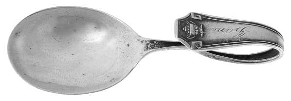 WED4 (STERLING) Spoon-Baby/Curved Handle
