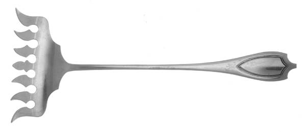 WED8 (STERLING) Bacon Fork (All Solid Piece)