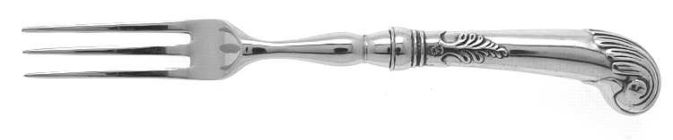 Bishop White (Armetale, Flatware) Individual Hollow Pistol Fish Fork (Stainless)