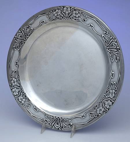 Fleurs Nouveau (Armetale, Hollowware) Chop Plate