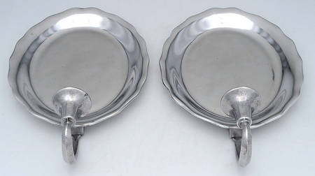 Armetale Hollowware (Non-Silver) Pair of Wall Sconces