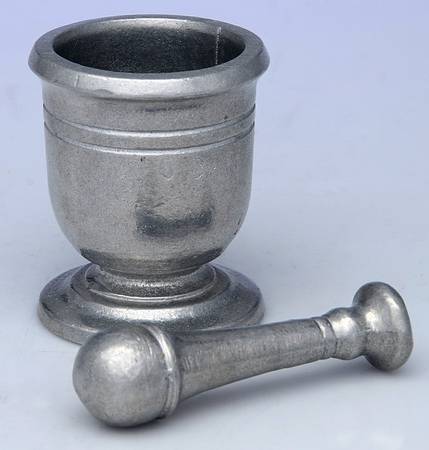 Armetale Hollowware (Non-Silver) Pewter Mortar and Pestle Set