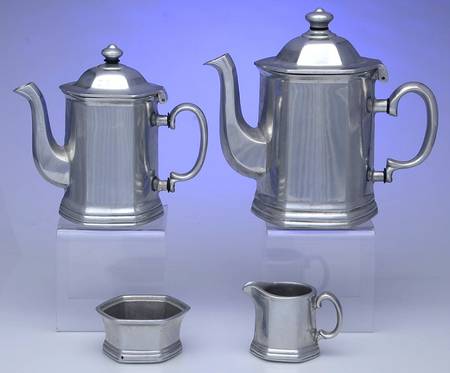Mulberry Hill (Armetale, Hollowware) 4 Piece Tea Set (CP, TP, CR, SUO)