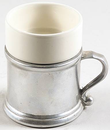 Plough Tavern (Armetale, Hollowware) Coffee Cup with Ceramic Liner