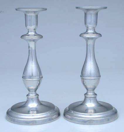 Plough Tavern (Armetale, Hollowware) Pair of 9" Candlesticks