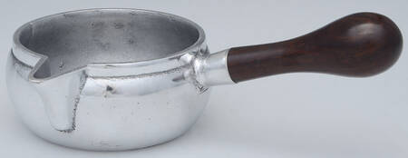 Plough Tavern (Armetale, Hollowware) Caudle Cup w/Wood Handle