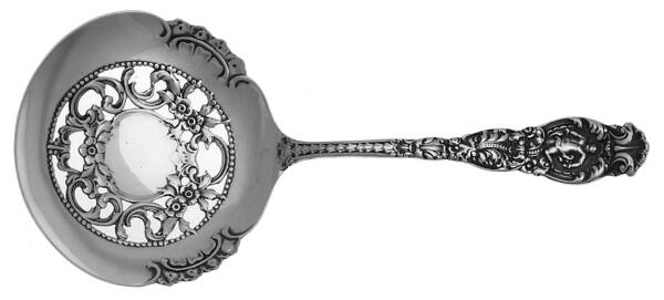 Ariel (Sterling, 1895) Solid Bon Bon Spoon with Pierced Bowl