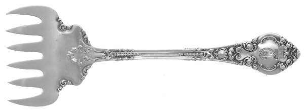 Athenia (Sterling, 1890) Large Solid Tined Sardine Serving Fork