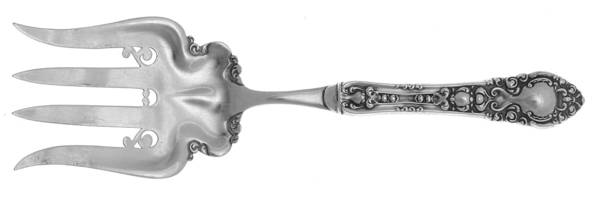 Athenia (Sterling, 1890) Hollow Handle Fish Serving Fork W/Sterling Tines
