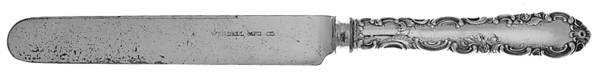 Junior Rococo (Sterling, 1896) Blunt Hollow Knife with Bolster