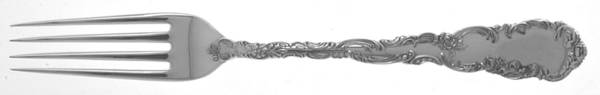 Junior Rococo (Sterling, 1896) Monogram Fork