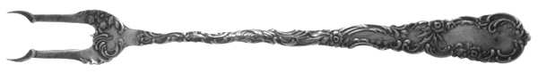 Junior Rococo (Sterling, 1896) Old Style Pickle Fork