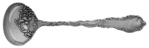 Junior Rococo (Sterling, 1896) Solid Piece Cream Ladle