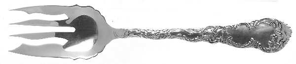 Junior Rococo (Sterling, 1896) Individual Salad Fork