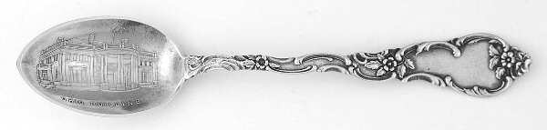 Junior Rococo (Sterling, 1896) Souvenir Spoon (Demitasse)