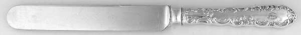 Junior Rococo (Sterling, 1896) Monogramed Old French Hollow Knife with Bolster