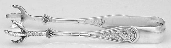 Bird (Sterling, 1865) Large Sugar Tongs