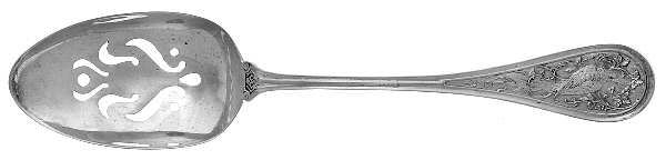 Bird (Sterling, 1865) Pierced Tablespoon (Serving Spoon) CM