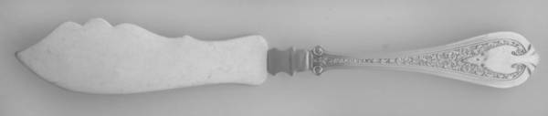 Florentine (Sterling, 1870, no monogram) Flat Handle Master Butter Knife