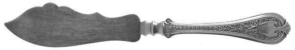 Florentine (Sterling, 1870, no monogram) Solid Pickle Serving Knife