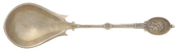 Medallion (Sterling, 1862) Preserve Spoon