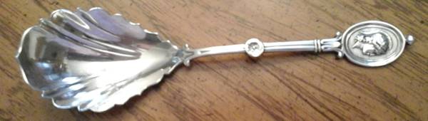 Medallion (Sterling, 1862) Sugar Shell Spoon
