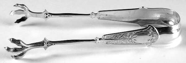 Arabesque (Sterling, 1870, No Monograms) Large Ice Serving Tongs