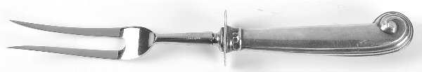 English Onslow (Sterling) Small Steak Carving Fork with Stainless Prongs