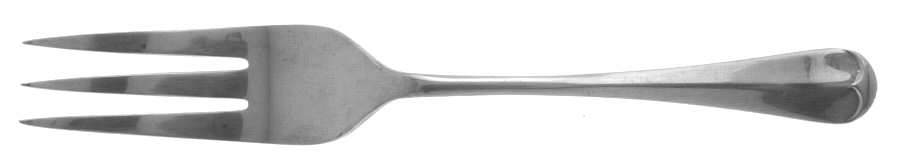 Queen Anne (Silverplate) Large Solid Cold Meat Serving Fork