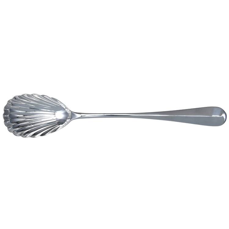 Rib Rat Tail (Sterling) Solid Salad Serving Spoon
