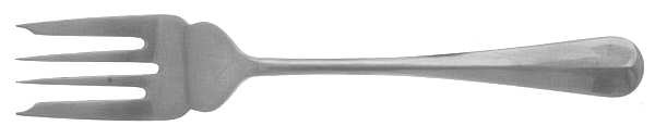 Rib Rat Tail (Sterling) Individual Salad Fork