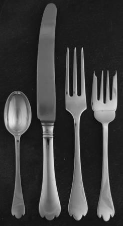 Stuart Trifid (Sterling) 4 Piece Dinner Size Setting
