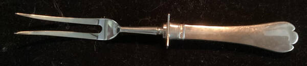 Stuart Trifid (Sterling) Small Carving Fork W/Sterling Guard
