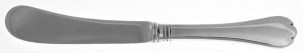 Stuart Trifid (Sterling) Hollow Handle Paddle Butter Spreader (Solid)
