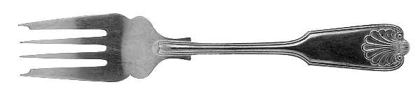 Thread & Shell (Silverplate) Individual Salad Fork