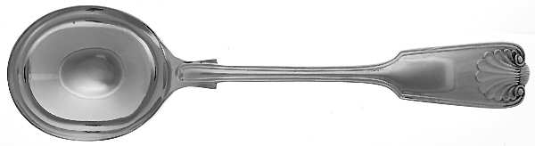 Thread & Shell (Silverplate) Round Bowl Soup Spoon (Gumbo)