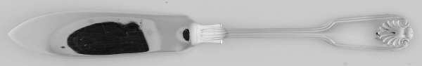 Thread & Shell (Silverplate) Flat Handle Master Butter Knife