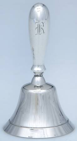 Sterling Hollowware Plated Bell with Sterling Handle