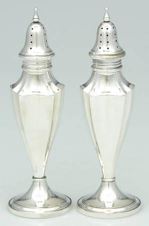 Sterling Hollowware Weighted Salt and Pepper Set