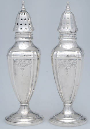 Sterling Hollowware Weighted Salt and Pepper Set