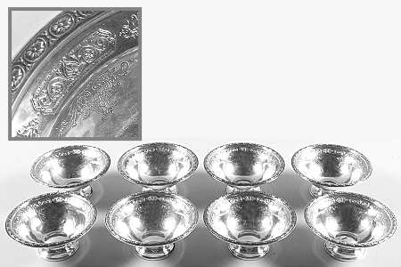 Sterling Hollowware Low Sherbet - Set of 8