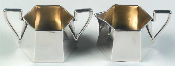 Sterling Hollowware Mini Sterling Creamer and Open Sugar
