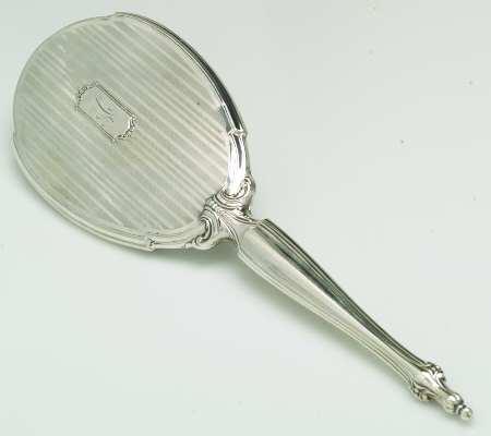 Sterling Hollowware Mirror with Handle