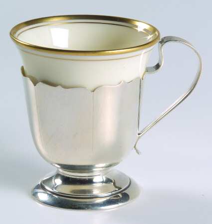 Sterling Hollowware Demitasse Cup & Lenox Liner