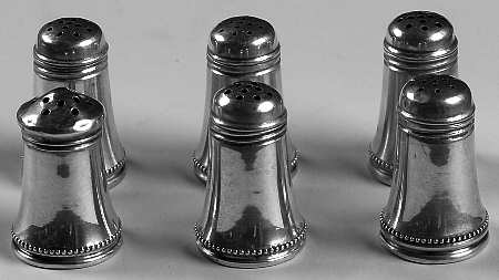 Sterling Hollowware Individual Salt & Pepper (3 Sets)