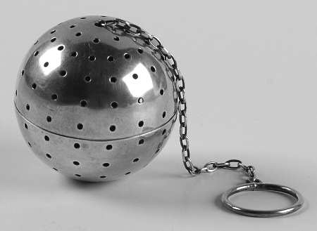 Sterling Hollowware Tea Ball with Chain