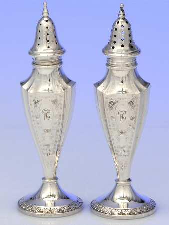 Sterling Hollowware Weighted Salt and Pepper Set